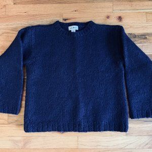 L.L. Bean 90s Vintage Sweater, Navy, Women's Medium